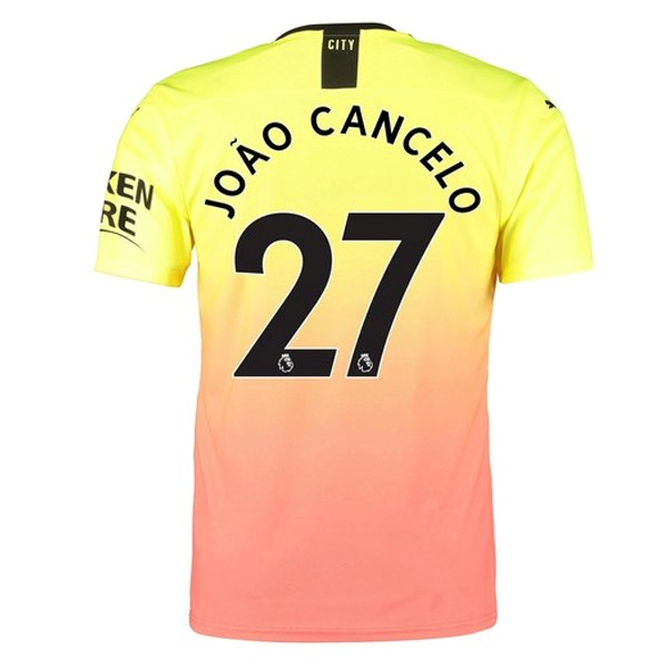 Maillot Football Manchester City NO.27 Cancelo Third 2019-20 Orange